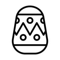 uovo icona schema stile Pasqua illustrazione vettore elemento e simbolo Perfetto.
