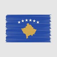 kosovo bandiera spazzola vettore