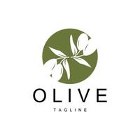 oliva logo, oliva olio pianta vettore, naturale erbaceo Salute medicina disegno, illustrazione modello icona vettore