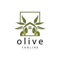 oliva logo, oliva olio pianta vettore, naturale erbaceo Salute medicina disegno, illustrazione modello icona vettore