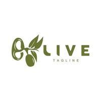 oliva logo, oliva olio pianta vettore, naturale erbaceo Salute medicina disegno, illustrazione modello icona vettore