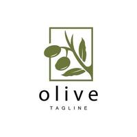 oliva logo, oliva olio pianta vettore, naturale erbaceo Salute medicina disegno, illustrazione modello icona vettore