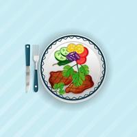 tandoori pollo, migliore minimo asiatico cibo clip arte vettore, ristorante, pranzo cucina delizioso tradizionale piatto Prodotto, cibo illustrazione sfondo. vettore