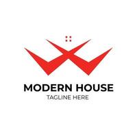 modello di progettazione del logo immobiliare moderno vettore