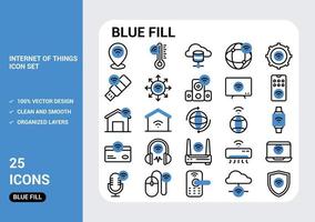 Internet di cose icona imballare vettore