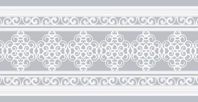 modello di disegno del bordo ornamentale bianco vettore