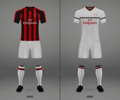 calcio kit 2018-19, camicia modello vettore