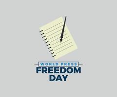 grafica vettoriale giornata mondiale della libertà di stampa