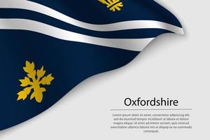 onda bandiera di oxfordshire è un' contea di Inghilterra. bandiera o nastro vettore