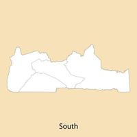 alto qualità carta geografica di Sud è un' Provincia di camerun vettore