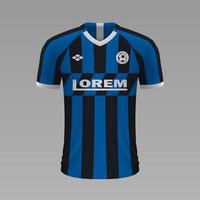 realistico calcio camicia 2020 vettore