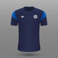 realistico calcio camicia , Finlandia lontano maglia modello per calcio kit. vettore