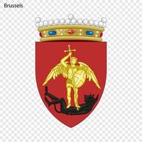 emblema di Bruxelles vettore