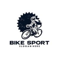 bicicletta sport vettore logo design modello