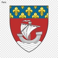 emblema di Parigi vettore