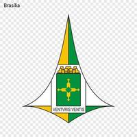 emblema di brasilia vettore