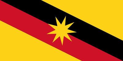 semplice bandiera stato di Malaysia. vettore