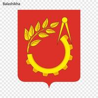 emblema di balashikha vettore