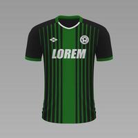 realistico calcio camicia 2020 vettore