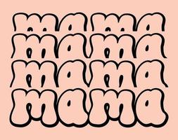 mamma maglietta e abbigliamento design. mamma svg tagliare file, La madre di giorno disegnato a mano lettering frase, isolato tipografia, di moda illustrazione per stampe su manifesti e carte. vettore