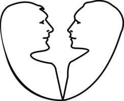 romantico, Dramma, commedia. illustrazione vettore icona su bianca sfondo