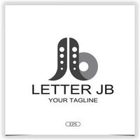 vettore premio qualità iniziale lettera jb j e B monogramma classico Vintage ▾ logo design