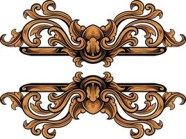 classico ornamento vettore design per elementi, modificabile colore