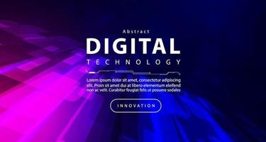 digitale tecnologia metaverso neon blu rosa sfondo, informatica informazione, astratto velocità Collegare comunicazione, innovazione futuro meta tecnologia, Internet Rete connessione, ai grande dati, illustrazione 3d vettore