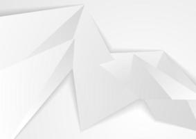 grigio carta origami Tech poligonale astratto sfondo vettore