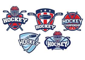 hockey distintivo design impostato vettore