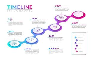 modello di infografica timeline vettore