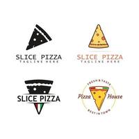 logo modello per cibo o Pizza ristorante. vettore