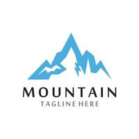 logo icona di montagna vettore