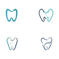 illustrazione vettoriale del modello di logo dentale