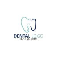 illustrazione vettoriale del modello di logo dentale