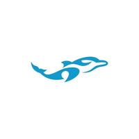 delfino logo con delfino logo titolo vettore