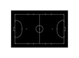 futsal Tribunale o interno calcio campo disposizione per illustrazione, pittogramma, infografica, sfondo o per grafico design elemento. vettore illustrazione