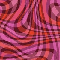 mod rosa rosso ornage ondulato astratto plaid vector pattern di sfondo