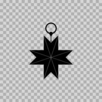 silhouette illustrazione di un islamico stella. può essere Usato per design carte, ragnatela, eccetera. Ramadan disegno, eid al-fitr, eid al-adha, e Natale. vettore