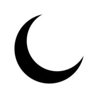 illustrazione di un' mezzaluna Luna e stella. islamico simbolo. islamico icone può essere Usato per il mese di Ramadan, eid e eid al-adha. per logo, sito web e manifesto disegni. vettore