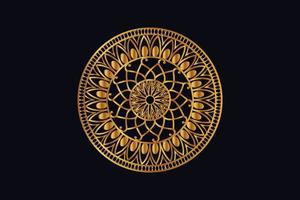 lusso d'oro reale mandala design vettore per sfondo. d'oro mandala design. islamico sfondo design