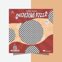 delizioso Pizza cibo menù manifesto vettore