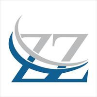 lettera zz logo vettore arte