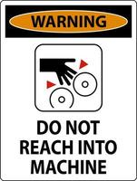 avvertimento cartello fare non raggiungere in macchina vettore