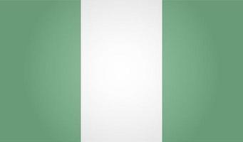 bandiera di Nigeria. bianca sfondo. vettore illustrazione. eps 10