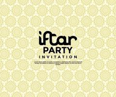 iftar festa Ramadan invito manifesto modello design con illustrazione vettore