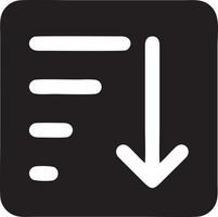 Scarica icona simbolo Immagine vettore. illustrazione di il giù caricare design. eps 10 vettore