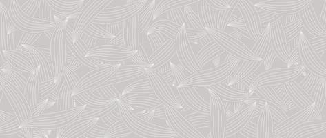 astratto foglia linea sfondo vettore. minimalista matita mano disegnato contorno scarabocchio scarabocchiare curva Linee stile sfondo. design illustrazione per tessuto, Stampa, coperchio, striscione, decorazione, sfondo. vettore