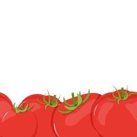 senza soluzione di continuità confine di rosso pomodori vettore