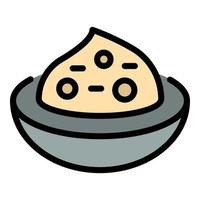 crudo wasabi icona vettore piatto